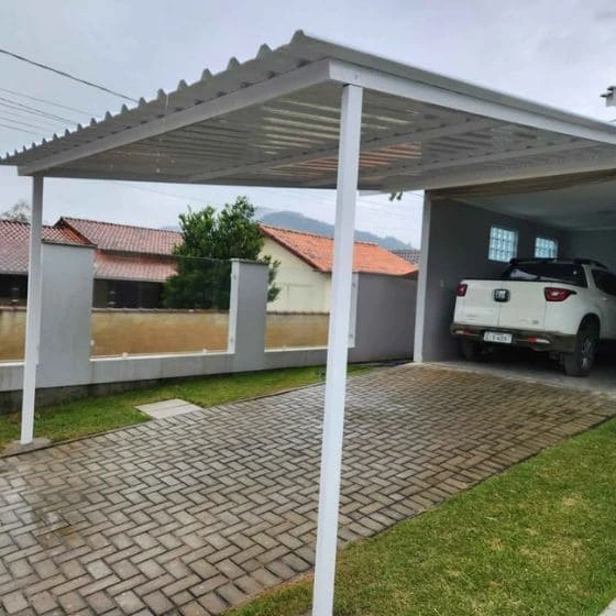Cobertura de Telha Metálica Simples em Guarulhos SP Cobertura de Telha Metálica Simples em Guarulhos SP — Cobertura com estrutura metálica reforçada