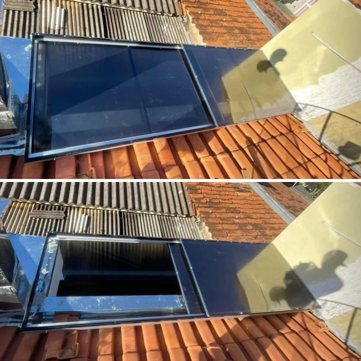 Cobertura Retrátil Policarbonato/Telha/Vidro em Guarulhos SP Cobertura Retrátil Policarbonato/Telha/Vidro em Guarulhos SP — Cobertura em área de piscina